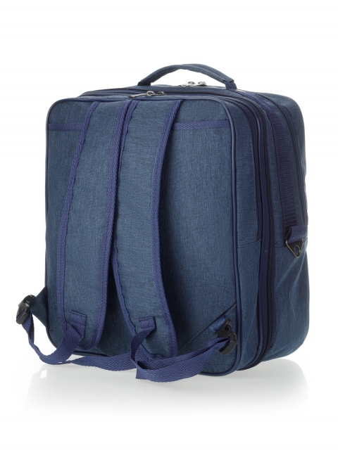 Сумка-рюкзак синяя ткань