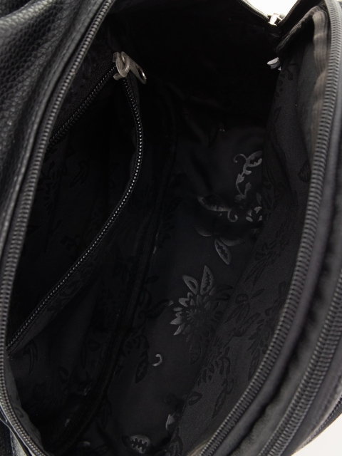 Рюкзак черный на плечо искусственная кожа