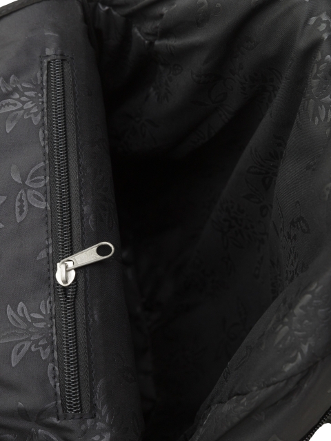 Рюкзак черный с молнией искусственная кожа