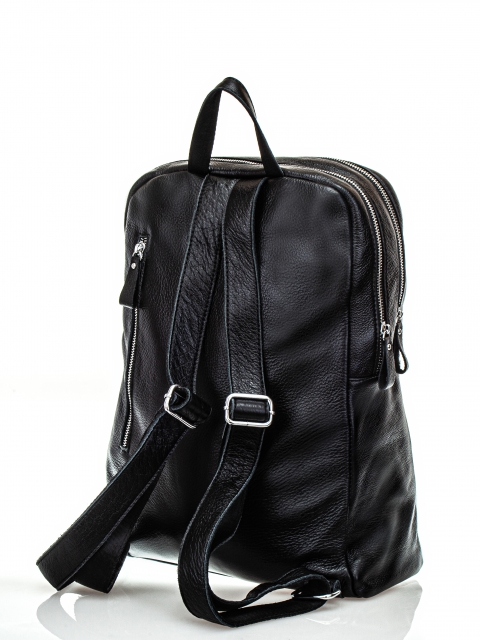 Рюкзак черный 40x12x32 натуральная кожа