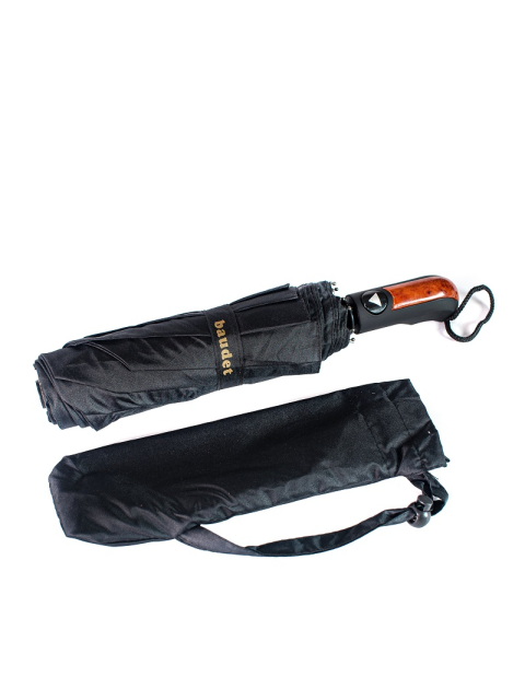 Зонт мужской полуавтомат черный полиэстер