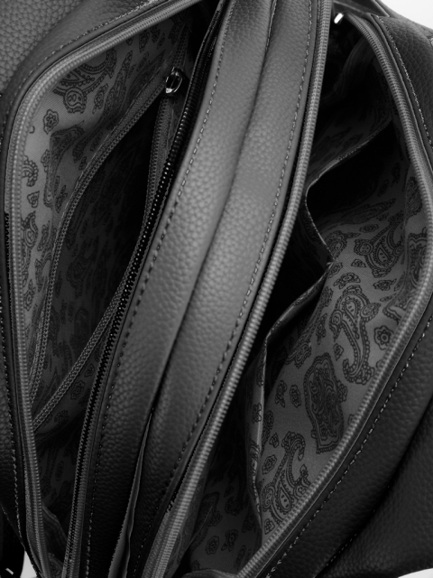 Рюкзак черный 33x12x25 искусственная кожа