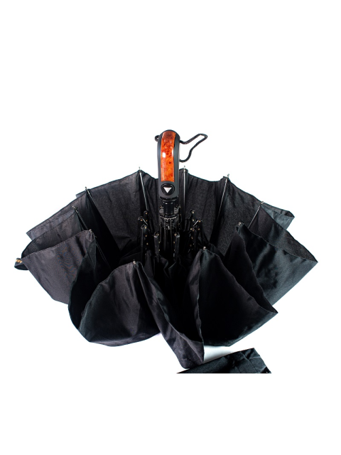 Зонт мужской полуавтомат черный полиэстер