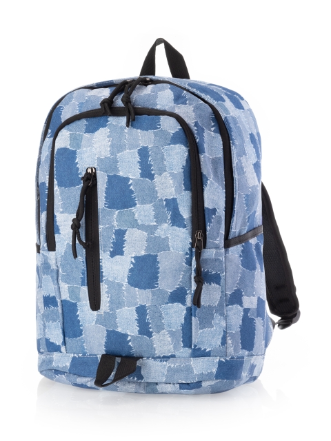 Рюкзак синий 42х14х30 ткань