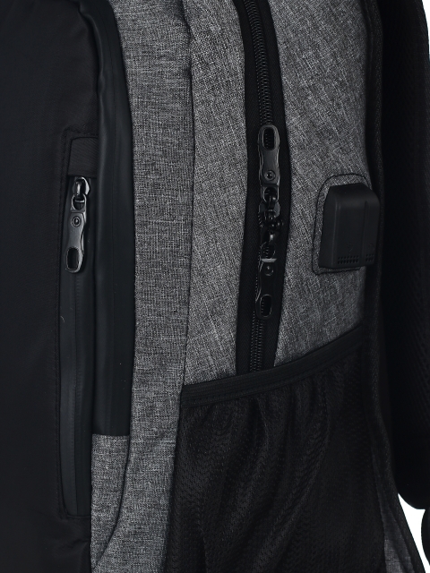 Рюкзак черно-серый 51x15x30 100% нейлон