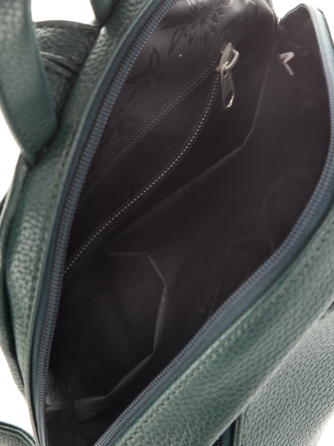 Рюкзак зеленый 24x12x24 искусственная кожа