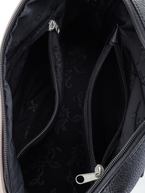 Рюкзак черный/бежевый искусственная кожа