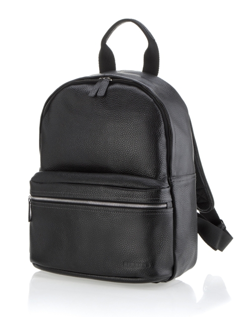 Рюкзак черный 33x40x18 кожаный