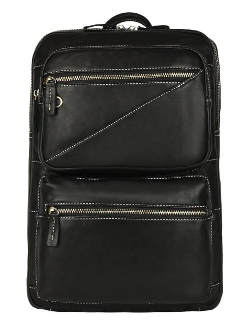 Рюкзак черный 37x11x28 кожаный