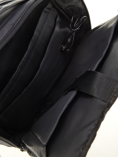 Сумка-рюкзак черная ткань