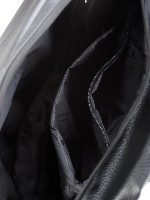 Рюкзак черный с клапаном 40x18x30 эко кожа