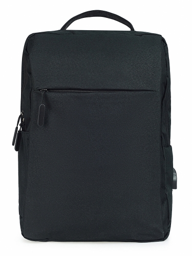 Рюкзак городской черный 40x10x28 ткань