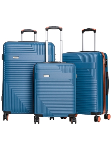 Синий чемодан 55x21x39