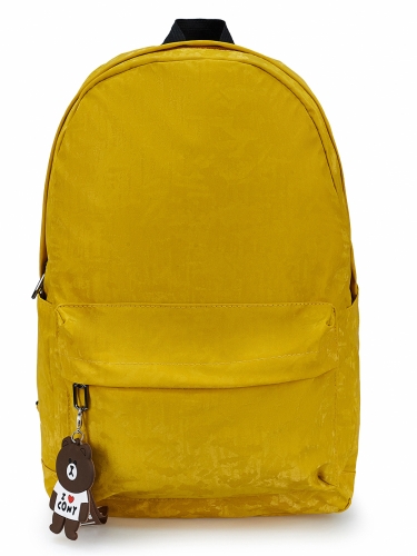 Рюкзак желтый 40x12x28 ткань