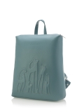 Рюкзак голубой 38x10x30 искусственная кожа - вид товара 1