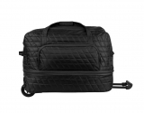 Дорожная сумка на колесах черная 39x31x63 ткань - вид товара 1