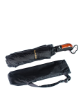 Зонт мужской полуавтомат черный полиэстер - вид товара 2