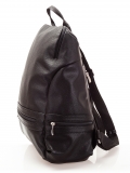 Рюкзак на молнии черный искусственная кожа - вид товара 2