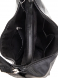 Сумка-рюкзак на молнии черная искусственная кожа - вид товара 4