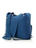 Сумка-рюкзак синяя 35x10x27 100% нейлон - вид товара 3