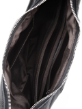 Вместительная сумка черного цвета из натуральной кожи - вид товара 3
