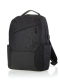 Рюкзак черный с принтом ткань - вид товара 1