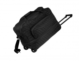 Дорожная сумка на колесах черная 39x31x63 ткань - вид товара 2