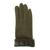 Перчатки темно-зелёные полиэстер - вид товара 3
