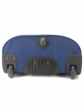Дорожная сумка на колесах синяя 40x17x34 на колесиках ткань - вид товара 4