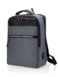 Рюкзак черно-серый 38x12x28 ткань - вид товара 1