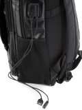 Рюкзак черный с клапаном 40x18x30 эко кожа - вид товара 3