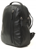 Рюкзак черный с молнией искусственная кожа - вид товара 1
