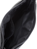 Мужская сумка черная 23x2x17 натуральная кожа - вид товара 3