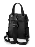 Сумка-рюкзак черная 31x15x29 ткань/кожа - вид товара 2