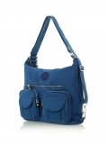 Сумка-рюкзак синяя 35x10x27 100% нейлон - вид товара 1