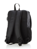Рюкзак черный с клапаном 40x18x30 эко кожа - вид товара 2