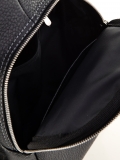 Рюкзак черный на одно плечо 29x6x15.5 натуральная кожа - вид товара 3